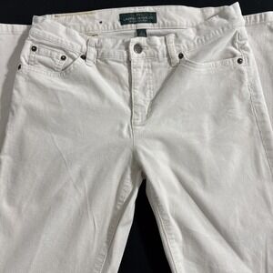 LRL Ralph Lauren Women's Corduroy Beige Size 4 Straight Leg Pants